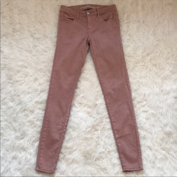 *NWOT* American Eagle Dusty Rose Jeggings - Picture 1 of 5